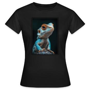 Eidechsen Eidechse - Frauen T-Shirt - Schwarz - Vorne - AI Model Female 172 dark (172cm)