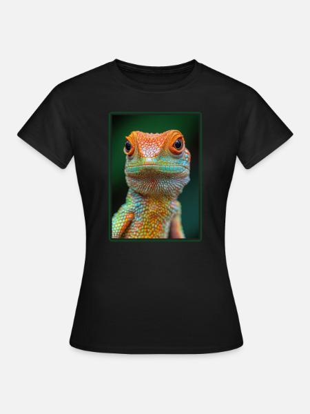 Eidechsen Eidechse - Frauen T-Shirt - Schwarz