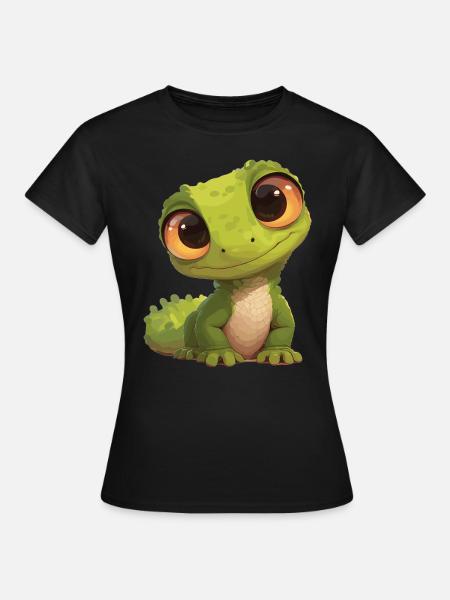 Eidechsen Eidechse - Frauen T-Shirt - Schwarz