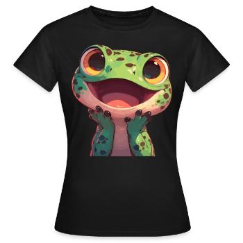Lézards Lézard - T-shirt Femme - noir - Devant - AI Model Female 172 dark (172cm)