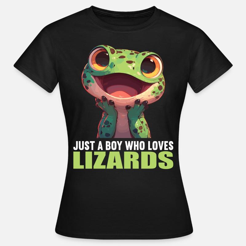 Eidechsen Eidechse - Frauen T-Shirt - Schwarz
