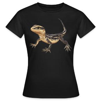 Eidechsen Eidechse - Frauen T-Shirt - Schwarz - Vorne - AI Model Female 172 dark (172cm)