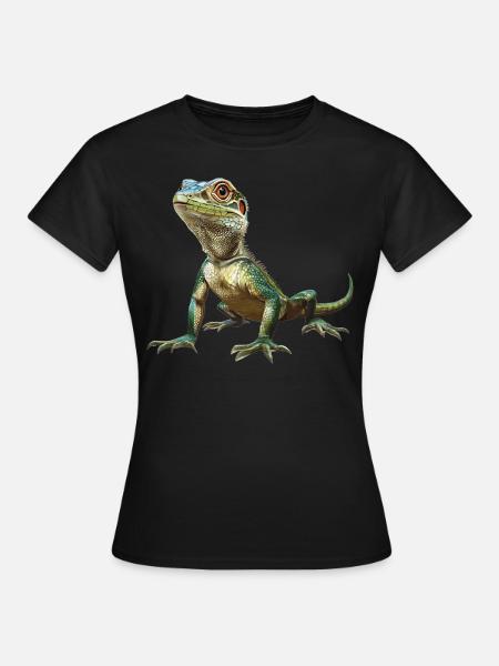 Eidechsen Eidechse - Frauen T-Shirt - Schwarz