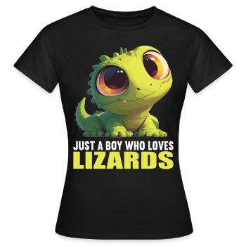 Lézards Lézard - T-shirt Femme - noir - Devant - AI Model Female 172 dark (172cm)
