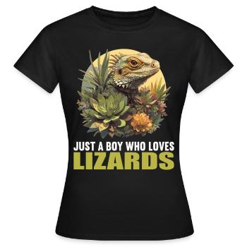 Lézards Lézard - T-shirt Femme - noir - Devant - AI Model Female 172 dark (172cm)