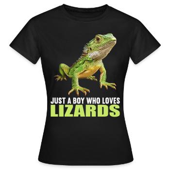 Lézards Lézard - T-shirt Femme - noir - Devant - AI Model Female 172 dark (172cm)