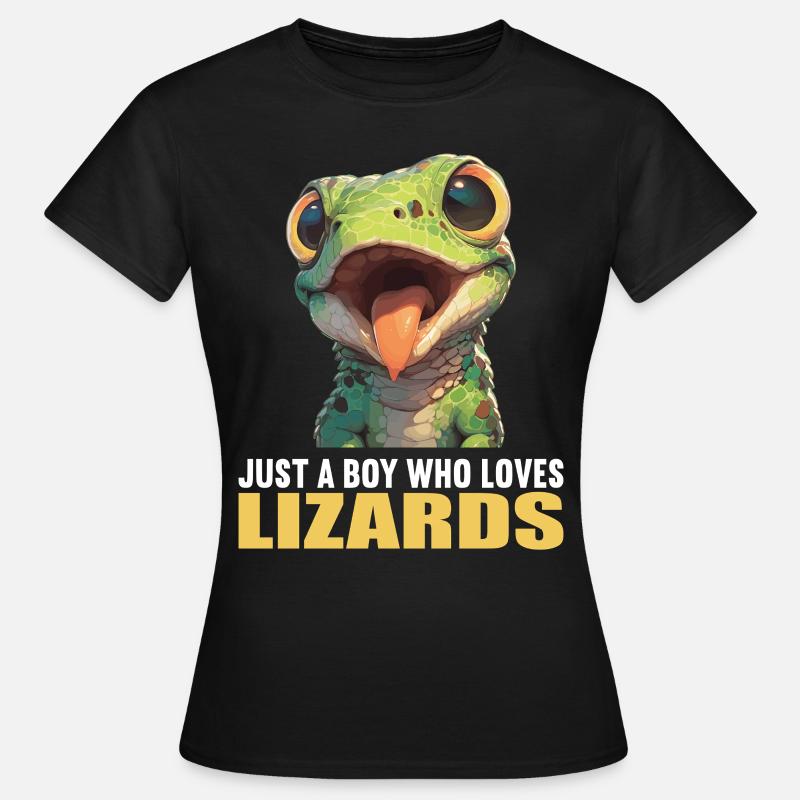 Eidechsen Eidechse - Frauen T-Shirt - Schwarz