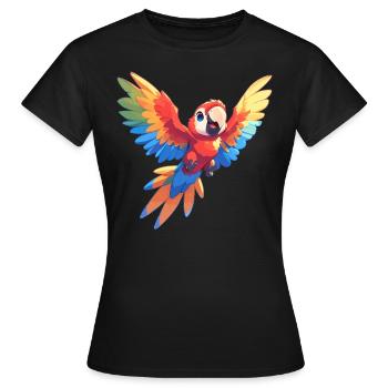 Aras Ara - Frauen T-Shirt - Schwarz - Vorne - AI Model Female 172 dark (172cm)