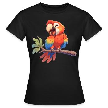 L’ère de l’ara - T-shirt Femme - noir - Devant - AI Model Female 172 dark (172cm)