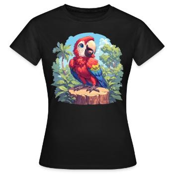 L’ère de l’ara - T-shirt Femme - noir - Devant - AI Model Female 172 dark (172cm)