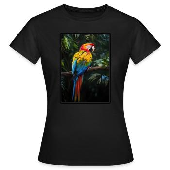 L’ère de l’ara - T-shirt Femme - noir - Devant - AI Model Female 172 dark (172cm)