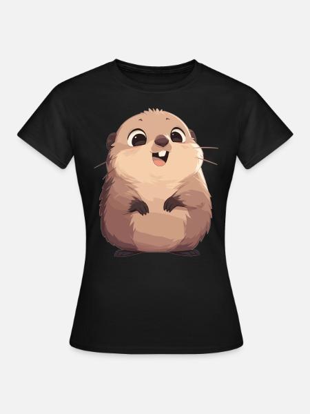 Murmeltiere Murmeltier - Frauen T-Shirt - Schwarz