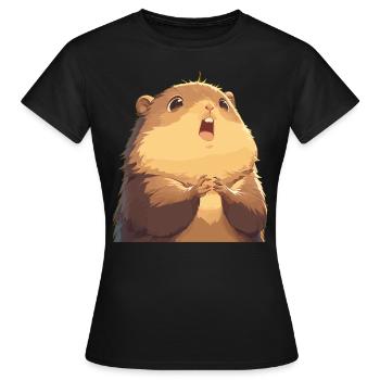 Murmeltiere Murmeltier - Frauen T-Shirt - Schwarz - Vorne - AI Model Female 172 dark (172cm)