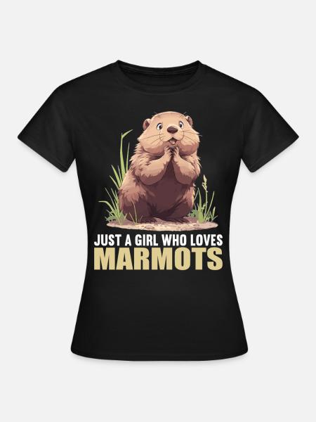Murmeltiere Murmeltier - Frauen T-Shirt - Schwarz