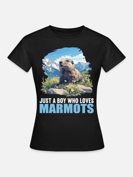 Murmeltiere Murmeltier - Frauen T-Shirt - Schwarz
