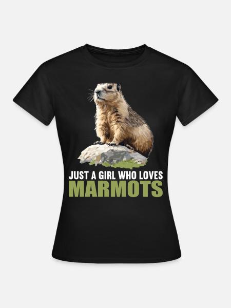 Murmeltiere Murmeltier - Frauen T-Shirt - Schwarz
