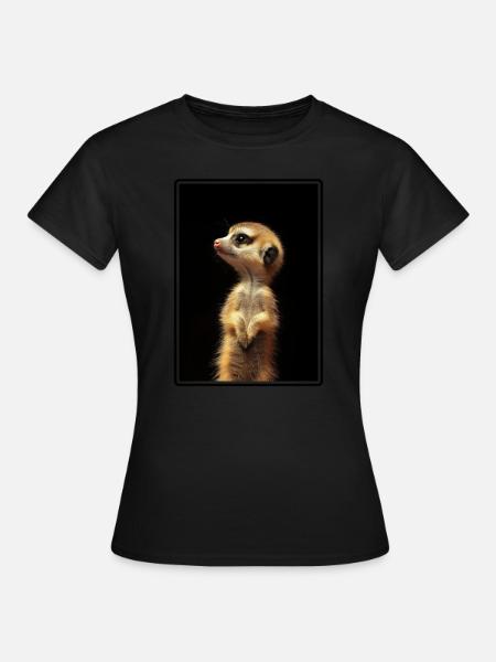 Meerkat Erdmännchen - Women's T-Shirt - black