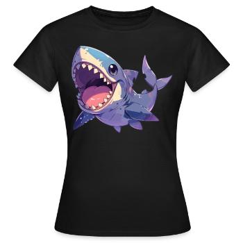 Great White Sharks Great White Shark - Women's T-Shirt - black - Front - AI Model Female 172 dark (172cm)