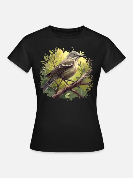 Spottdrosseln Spottdrossel - Frauen T-Shirt - Schwarz