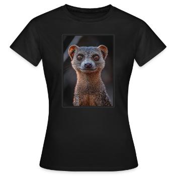 La mangouste de mangouste - T-shirt Femme - noir - Devant - AI Model Female 172 dark (172cm)