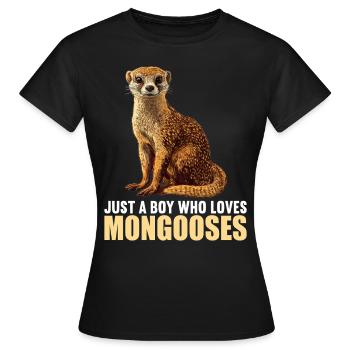 La mangouste de mangouste - T-shirt Femme - noir - Devant - AI Model Female 172 dark (172cm)