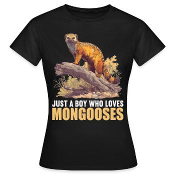 La mangouste de mangouste - T-shirt Femme - noir - Devant - AI Model Female 172 dark (172cm)