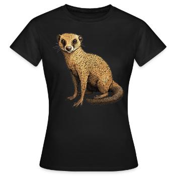 La mangouste de mangouste - T-shirt Femme - noir - Devant - AI Model Female 172 dark (172cm)