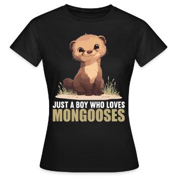 La mangouste de mangouste - T-shirt Femme - noir - Devant - AI Model Female 172 dark (172cm)