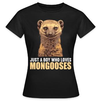 La mangouste de mangouste - T-shirt Femme - noir - Devant - AI Model Female 172 dark (172cm)
