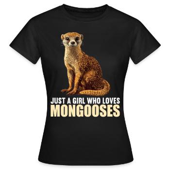 La mangouste de mangouste - T-shirt Femme - noir - Devant - AI Model Female 172 dark (172cm)