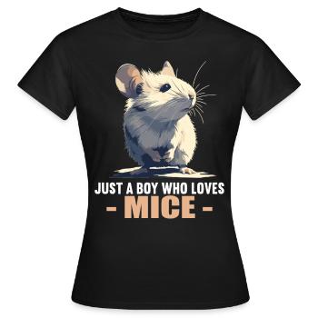 Souris Souris - T-shirt Femme - noir - Devant - AI Model Female 172 dark (172cm)