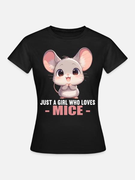 Mäuse Maus - Frauen T-Shirt - Schwarz
