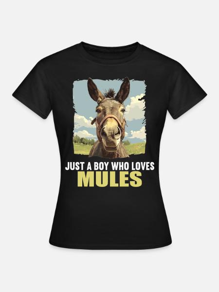 Maultiere Maultier - Frauen T-Shirt - Schwarz