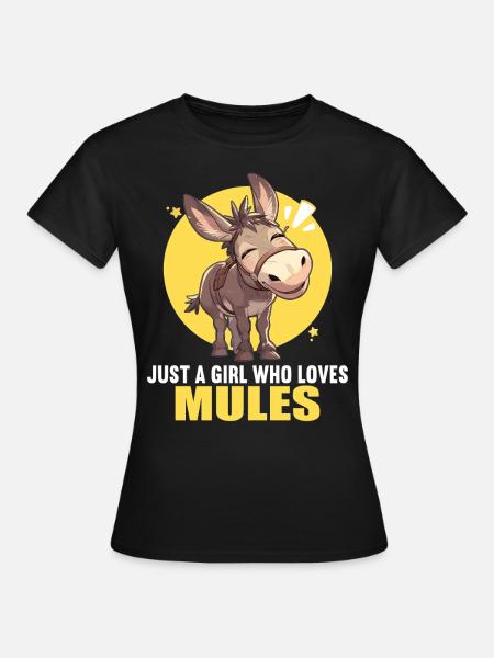 Maultiere Maultier - Frauen T-Shirt - Schwarz