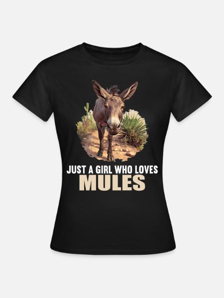 Maultiere Maultier - Frauen T-Shirt - Schwarz