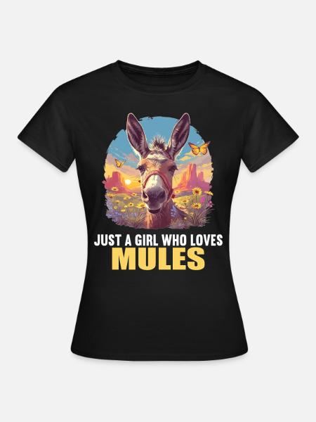 Maultiere Maultier - Frauen T-Shirt - Schwarz
