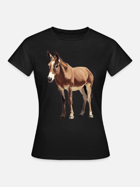 Donkey Esel - Frauen T-Shirt - Schwarz