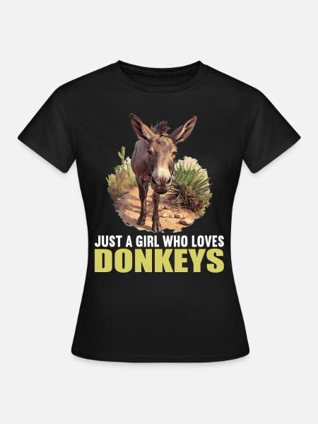 Donkey Esel - Frauen T-Shirt - Schwarz