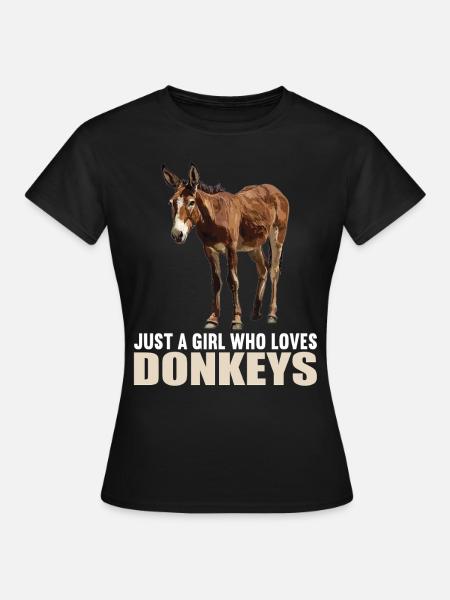 Donkey Esel - Frauen T-Shirt - Schwarz