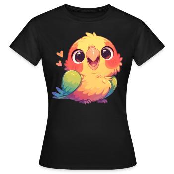 Perroquet Perroquet Perroquet - T-shirt Femme - noir - Devant - AI Model Female 172 dark (172cm)