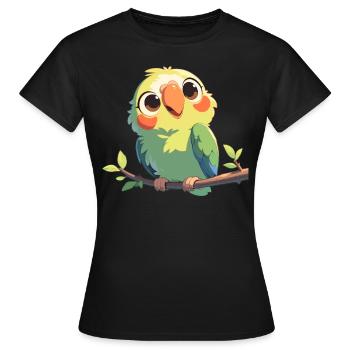 Perroquet Perroquet Perroquet - T-shirt Femme - noir - Devant - AI Model Female 172 dark (172cm)