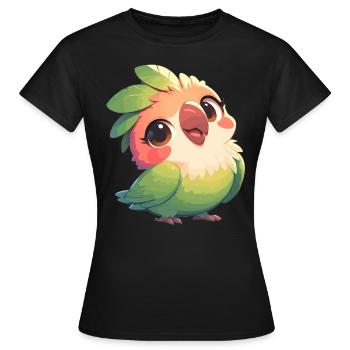 Perroquet Perroquet Perroquet - T-shirt Femme - noir - Devant - AI Model Female 172 dark (172cm)