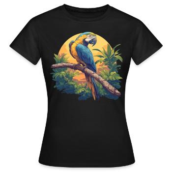 Perroquet Perroquet Perroquet - T-shirt Femme - noir - Devant - AI Model Female 172 dark (172cm)
