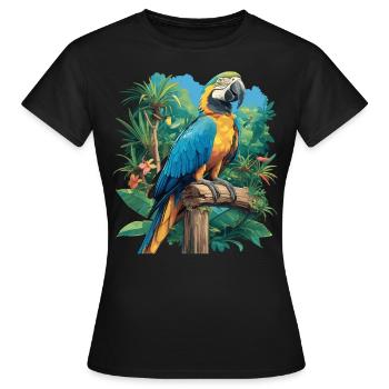 Perroquet Perroquet Perroquet - T-shirt Femme - noir - Devant - AI Model Female 172 dark (172cm)