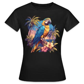 Perroquet Perroquet Perroquet - T-shirt Femme - noir - Devant - AI Model Female 172 dark (172cm)