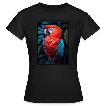 Perroquet Perroquet Perroquet - T-shirt Femme - noir - Devant - AI Model Female 172 dark (172cm)
