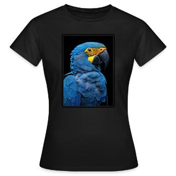 Papageie Papagei - Frauen T-Shirt - Schwarz - Vorne - AI Model Female 172 dark (172cm)