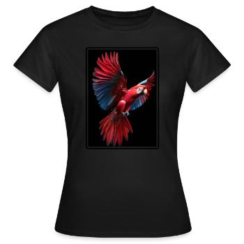 Perroquet Perroquet Perroquet - T-shirt Femme - noir - Devant - AI Model Female 172 dark (172cm)