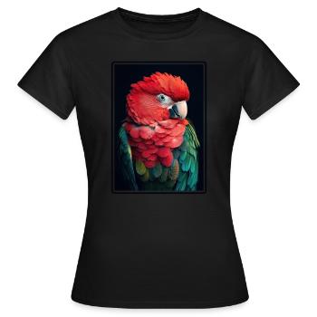 Perroquet Perroquet Perroquet - T-shirt Femme - noir - Devant - AI Model Female 172 dark (172cm)