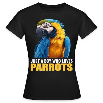 Perroquet Perroquet Perroquet - T-shirt Femme - noir - Devant - AI Model Female 172 dark (172cm)